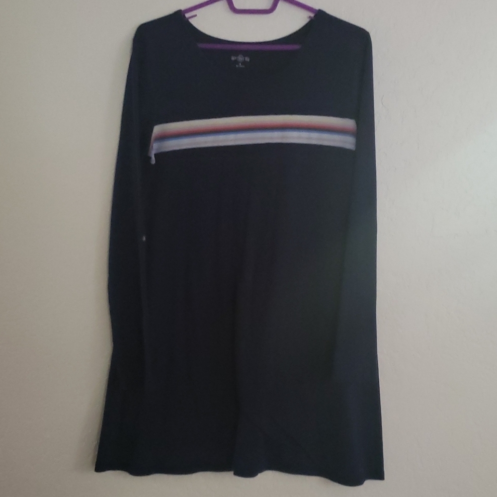 Navy Blue supersoft Shirt Dress